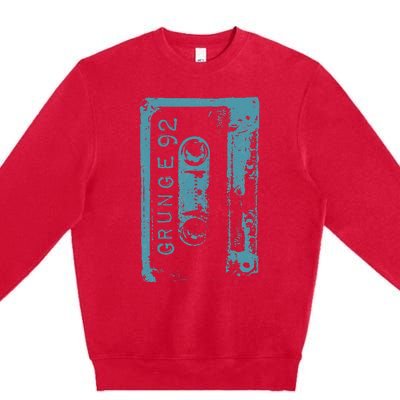 Grunge 90S Vintage Concert Mixtape Retro Premium Crewneck Sweatshirt