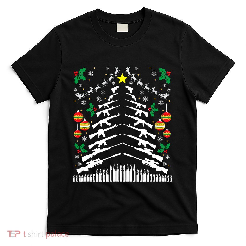 Guns Ar15 2nd Amendment Xmas Christmas Funny T-Shirt