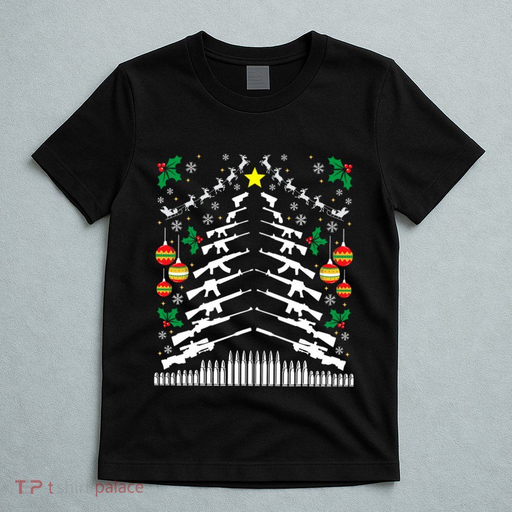 Guns Ar15 2nd Amendment Xmas Christmas Funny T-Shirt