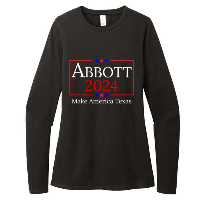 Greg Abbott 2024 Make America Texas Republican President Womens CVC Long Sleeve Shirt