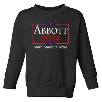 Greg Abbott 2024 Make America Texas Republican President Toddler Sweatshirt