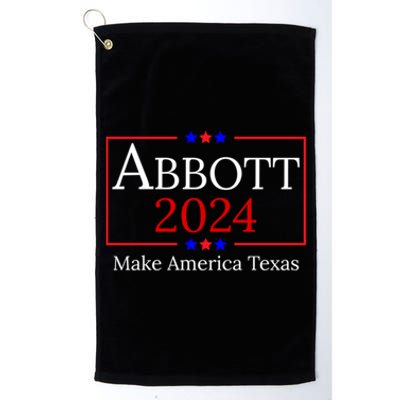 Greg Abbott 2024 Make America Texas Republican President Platinum Collection Golf Towel