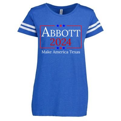 Greg Abbott 2024 Make America Texas Republican President Enza Ladies Jersey Football T-Shirt