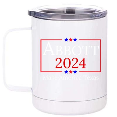 Greg Abbott 2024 Make America Texas Republican President 12 oz Stainless Steel Tumbler Cup