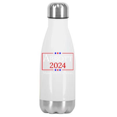 Greg Abbott 2024 Make America Texas Republican President Stainless Steel Insulated Water Bottle