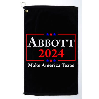 Greg Abbott 2024 Make America Texas Republican President Platinum Collection Golf Towel