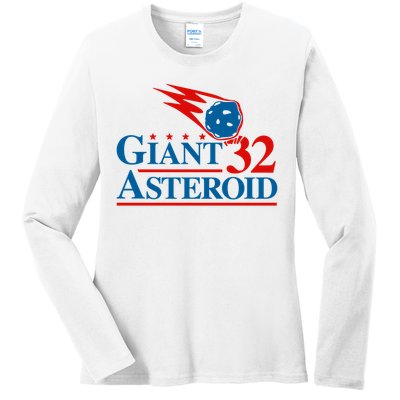 Giant Asteroid 32 Ladies Long Sleeve Shirt