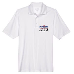 Great America 4th Of July Festive Usa Men's Origin Performance Pique Polo