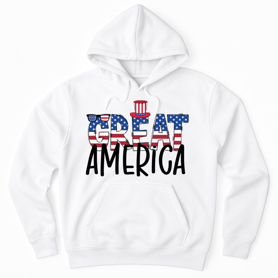 Great America 4th Of July Festive Usa Hoodie