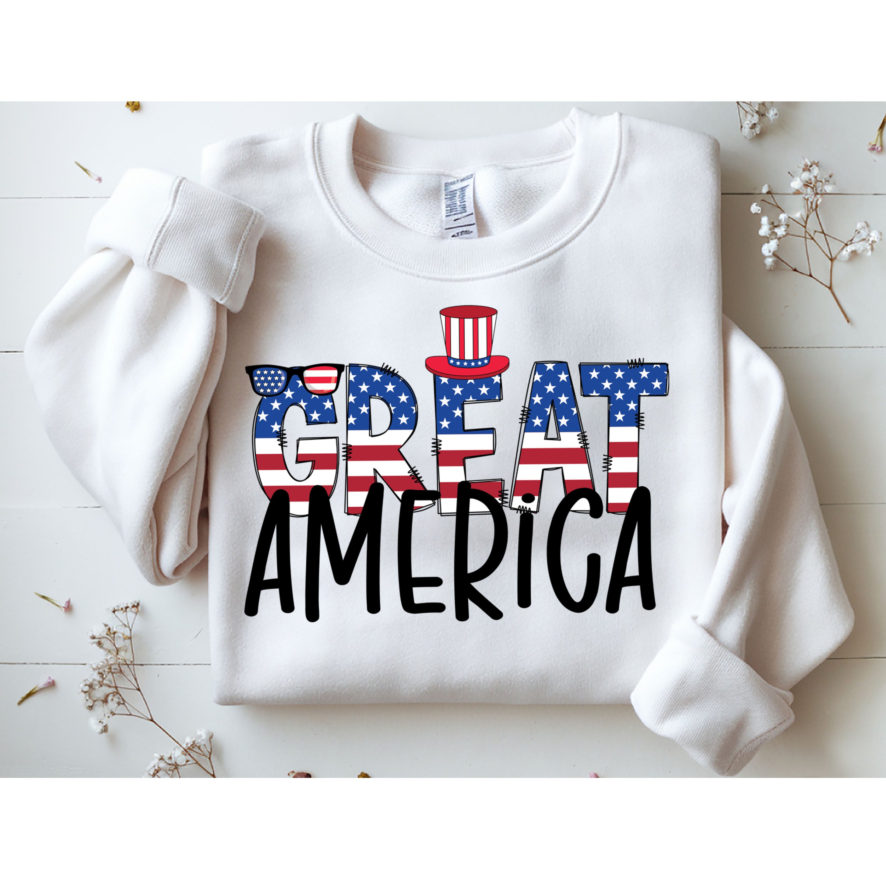 Great America 4th Of July Festive Usa Sweatshirt
