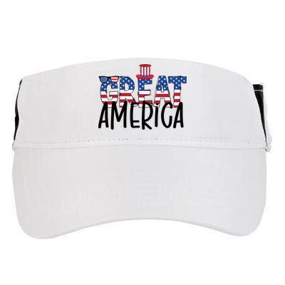 Great America 4th Of July Festive Usa Adult Drive Performance Visor