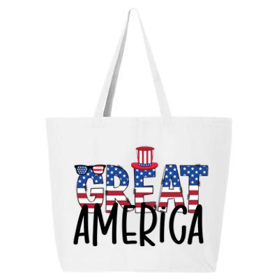 Great America 4th Of July Festive Usa 25L Jumbo Tote