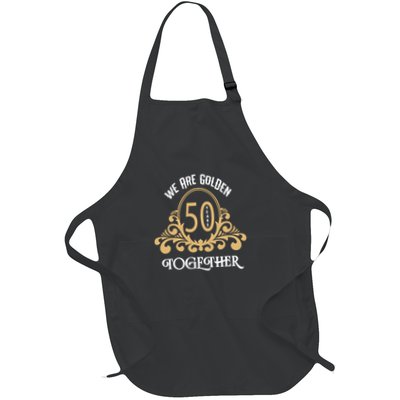Golden Anniversary 50 Years Together Wedding Full-Length Apron With Pockets