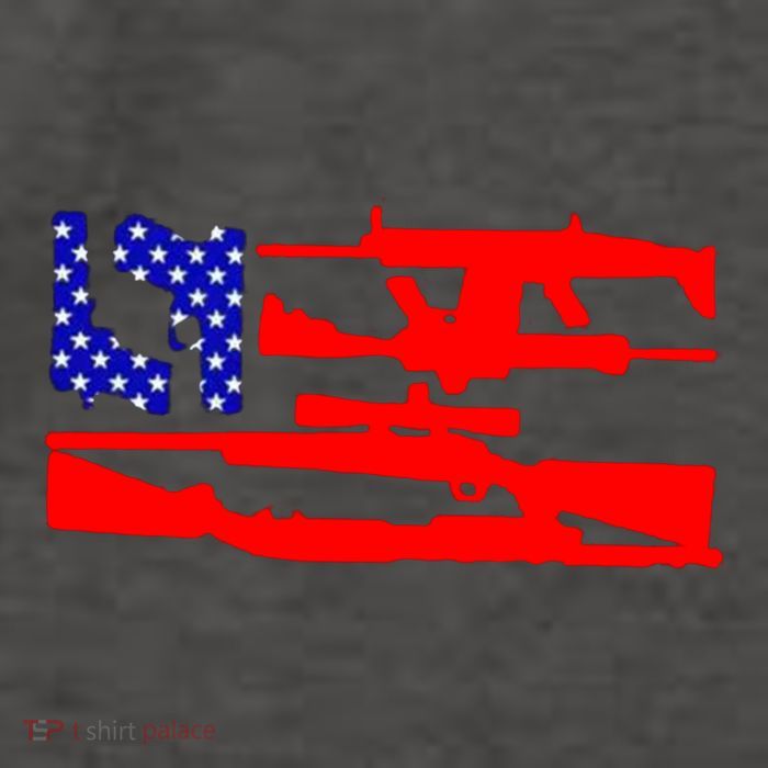 Guns And 69 USA Flag Vector Backpack