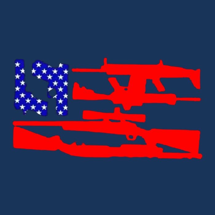 Guns And 69 USA Flag Visor