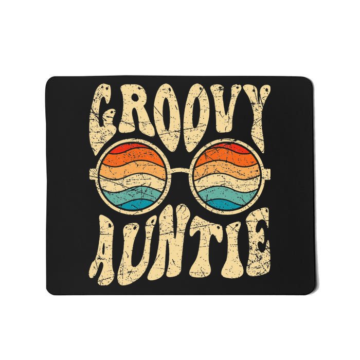 Groovy Auntie 70s Aesthetic Nostalgia 1970's Retro Aunt Mousepad