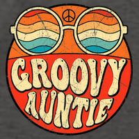 Groovy Auntie 70s Aesthetic Nostalgia 1970s Retro Aunt Vector Backpack