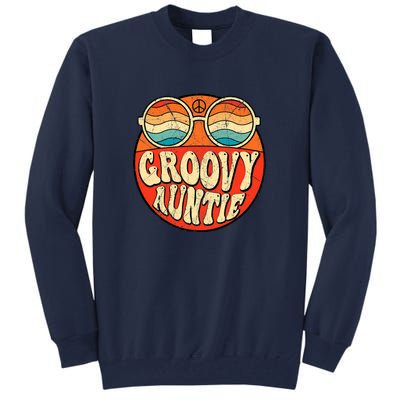 Groovy Auntie 70s Aesthetic Nostalgia 1970s Retro Aunt Tall Sweatshirt