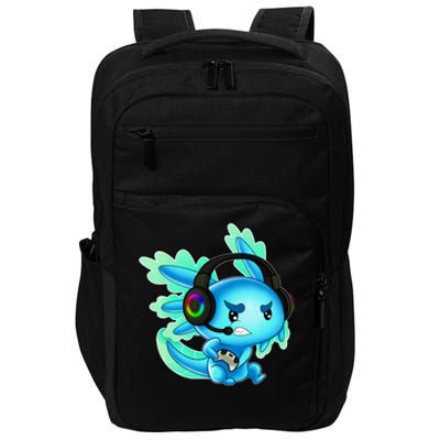 Gaming Axolotl Ambystoma Mexicanum Mexican Walking Fish Impact Tech Backpack