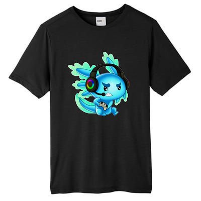 Gaming Axolotl Ambystoma Mexicanum Mexican Walking Fish Tall Fusion ChromaSoft Performance T-Shirt