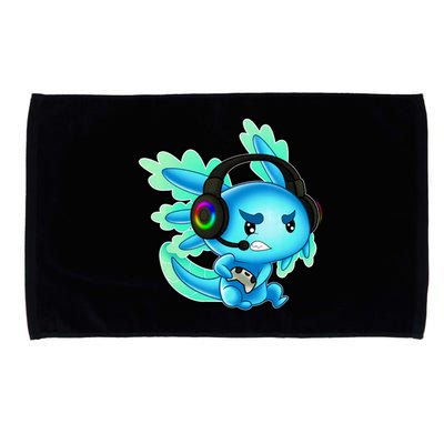 Gaming Axolotl Ambystoma Mexicanum Mexican Walking Fish Microfiber Hand Towel