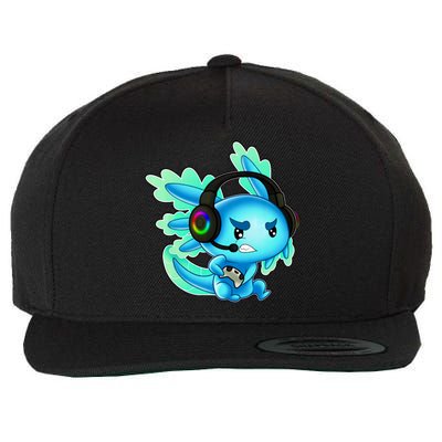 Gaming Axolotl Ambystoma Mexicanum Mexican Walking Fish Wool Snapback Cap