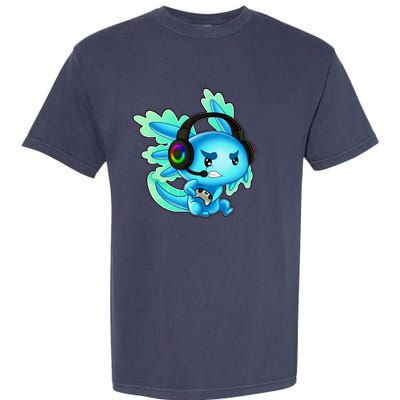 Gaming Axolotl Ambystoma Mexicanum Mexican Walking Fish Garment-Dyed Heavyweight T-Shirt