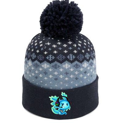 Gaming Axolotl Ambystoma Mexicanum Mexican Walking Fish The Baniff Cuffed Pom Beanie