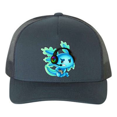 Gaming Axolotl Ambystoma Mexicanum Mexican Walking Fish Yupoong Adult 5-Panel Trucker Hat