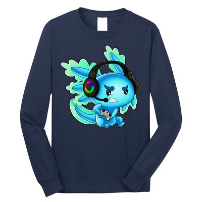 Gaming Axolotl Ambystoma Mexicanum Mexican Walking Fish Long Sleeve Shirt