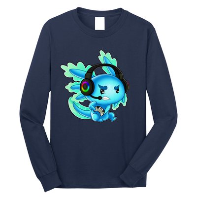 Gaming Axolotl Ambystoma Mexicanum Mexican Walking Fish Long Sleeve Shirt