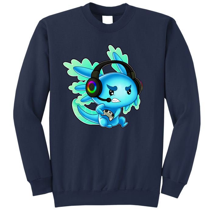 Gaming Axolotl Ambystoma Mexicanum Mexican Walking Fish Sweatshirt