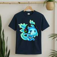 Gaming Axolotl Ambystoma Mexicanum Mexican Walking Fish T-Shirt