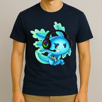 Gaming Axolotl Ambystoma Mexicanum Mexican Walking Fish T-Shirt