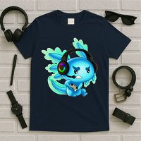 Gaming Axolotl Ambystoma Mexicanum Mexican Walking Fish T-Shirt
