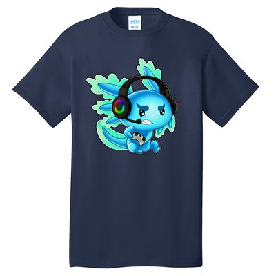 Gaming Axolotl Ambystoma Mexicanum Mexican Walking Fish Tall T-Shirt