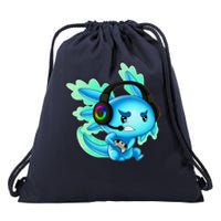 Gaming Axolotl Ambystoma Mexicanum Mexican Walking Fish Drawstring Bag