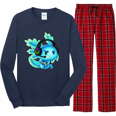 Gaming Axolotl Ambystoma Mexicanum Mexican Walking Fish Long Sleeve Pajama Set