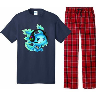 Gaming Axolotl Ambystoma Mexicanum Mexican Walking Fish Pajama Set