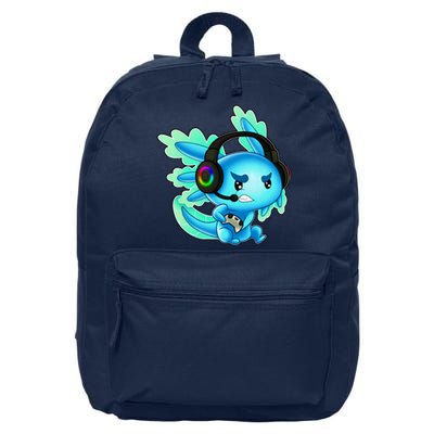 Gaming Axolotl Ambystoma Mexicanum Mexican Walking Fish 16 in Basic Backpack