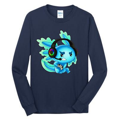 Gaming Axolotl Ambystoma Mexicanum Mexican Walking Fish Tall Long Sleeve T-Shirt