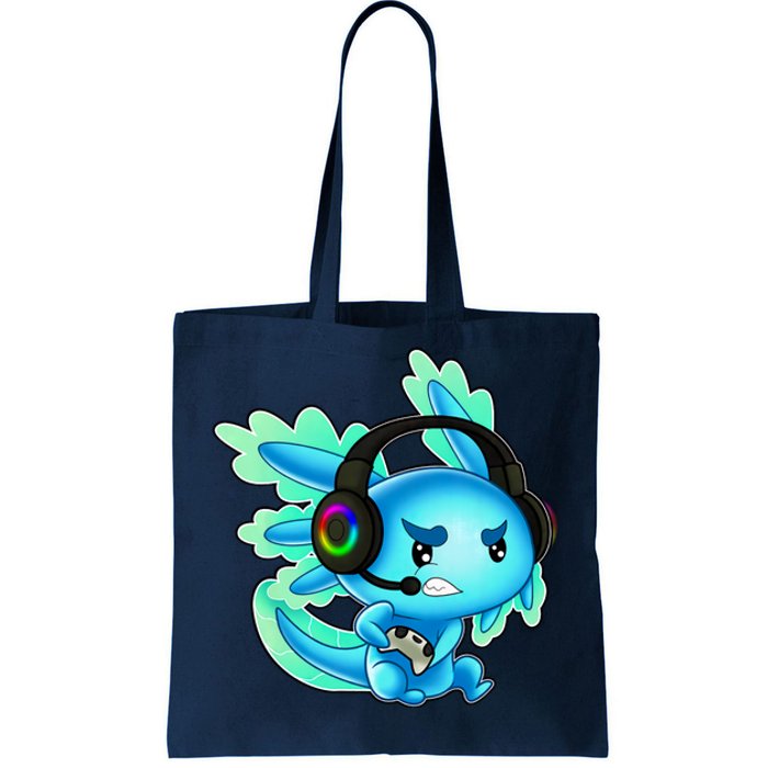 Gaming Axolotl Ambystoma Mexicanum Mexican Walking Fish Tote Bag