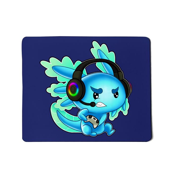 Gaming Axolotl Ambystoma Mexicanum Mexican Walking Fish Mousepad