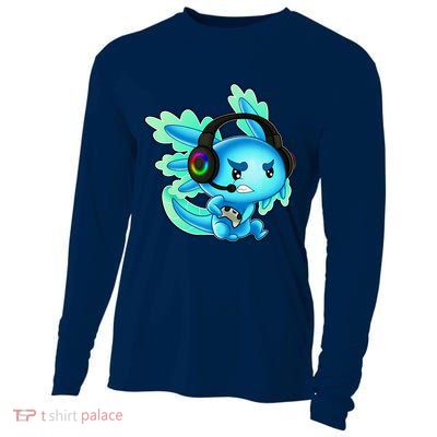 Gaming Axolotl Ambystoma Mexicanum Mexican Walking Fish Cooling Performance Long Sleeve Crew