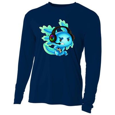 Gaming Axolotl Ambystoma Mexicanum Mexican Walking Fish Cooling Performance Long Sleeve Crew