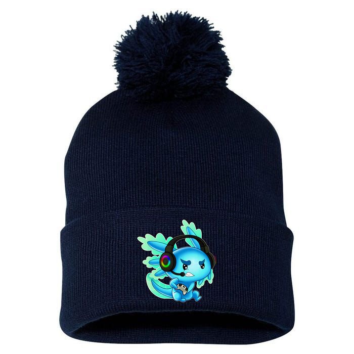 Gaming Axolotl Ambystoma Mexicanum Mexican Walking Fish Pom Pom 12in Knit Beanie