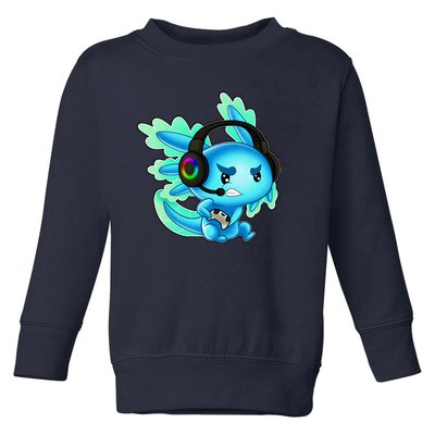 Gaming Axolotl Ambystoma Mexicanum Mexican Walking Fish Toddler Sweatshirt