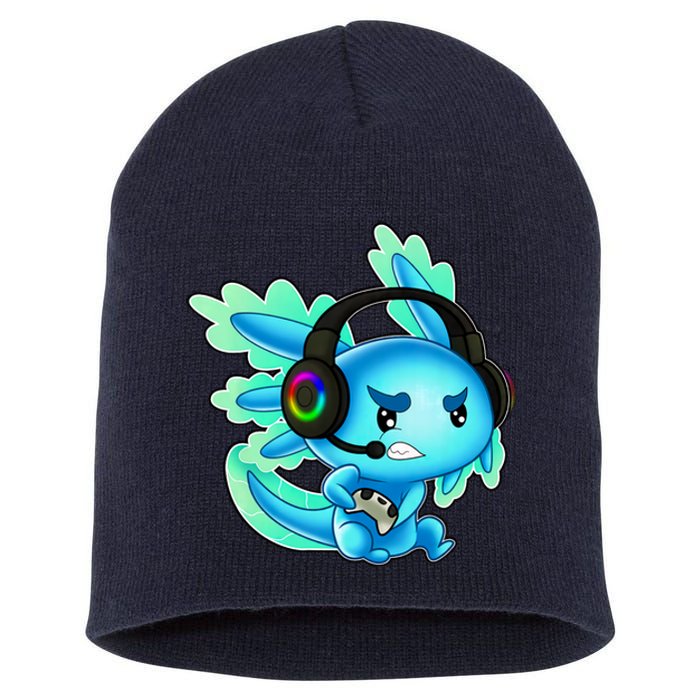 Gaming Axolotl Ambystoma Mexicanum Mexican Walking Fish Short Acrylic Beanie