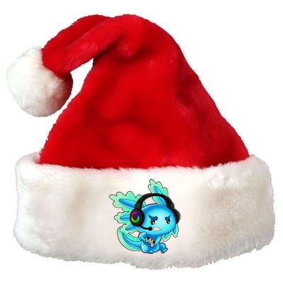 Gaming Axolotl Ambystoma Mexicanum Mexican Walking Fish Premium Christmas Santa Hat