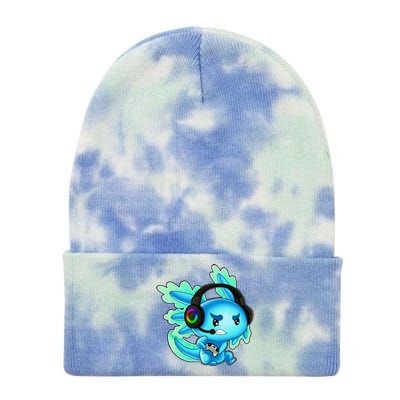 Gaming Axolotl Ambystoma Mexicanum Mexican Walking Fish Tie Dye 12in Knit Beanie